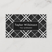 Black Plaid Visitekaartje (Voorkant)