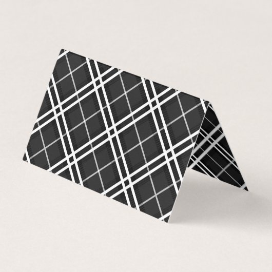 Black Plaid Visitekaartje (Achterkant)