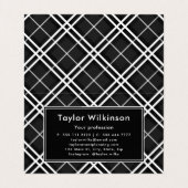 Black Plaid Visitekaartje (Binnenkant ongevouwen)