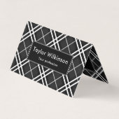 Black Plaid Visitekaartje (Voorkant)