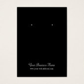 Black Plain Simple Custom Oorsprongskaart Visitekaartje (Voorkant)