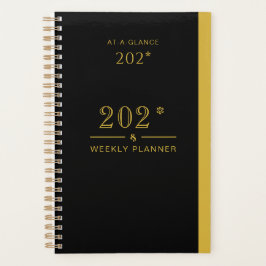 Black Planner 2026 for Home and Office Use