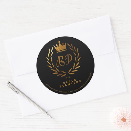 BLACK PLANTEUR 3 RONDE STICKER (Envelop)