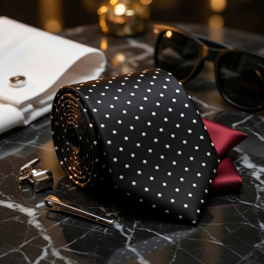 Black & Platinum Ultra Premium Subtle Luxury  Stropdas