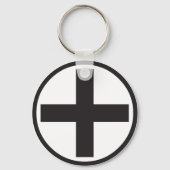 Black Plus Sign-Sleutelhanger Sleutelhanger (Voorkant)