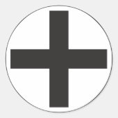 Black Plus Sign Stickers (Voorkant)