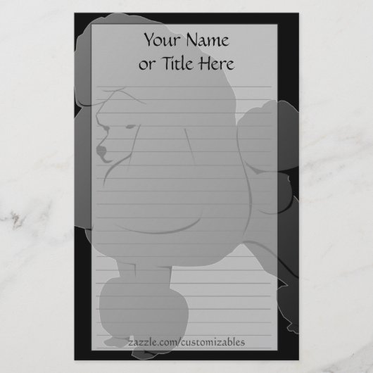 Black Podle Stationery Briefpapier (Voorkant)
