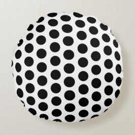 black point regular rond kussen