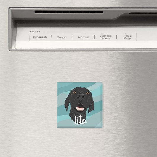 Black Pointer Puppy Magneet (Insitu (Vaatwasser))