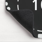 Black Poker Chip Muismat (Hoek)