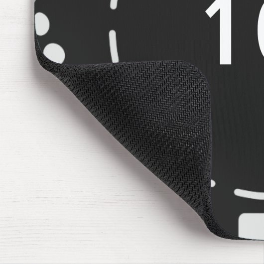 Black Poker Chip Muismat (Hoek)