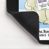 Black Polar Beer Climate Science cartoon muispad Muismat (Hoek)