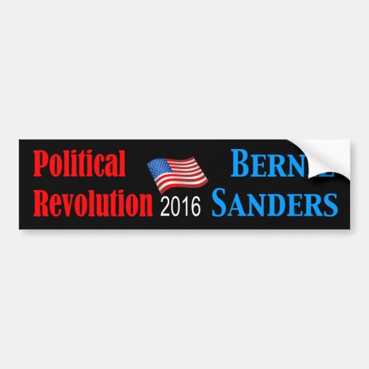 Black Political Rev. Bernie Bumpersticker (Voorkant)