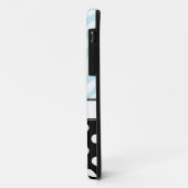 Black Polka Dot Blue Zebra Print iPhone 5 Hoesje (Achterkant/links)