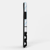 Black Polka Dot Blue Zebra Print iPhone 5 Hoesje (Achterkant/rechts)