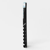 Black Polka Dot Blue Zebra Print iPhone 5 Hoesje (Achterkant/links)