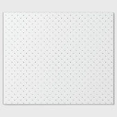 Black Polka Dot Cadeaupapier (Vlak)