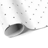 Black Polka Dot Cadeaupapier (Rol Hoek)