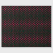 Black Polka Dot Cadeaupapier (Vlak)