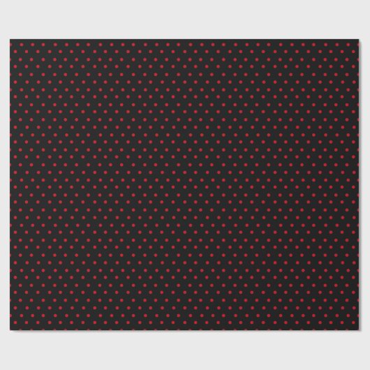 Black Polka Dot Cadeaupapier (Vlak)