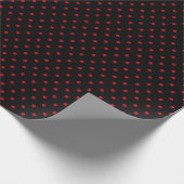 Black Polka Dot Cadeaupapier (Hoek)