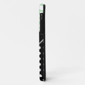 Black Polka Dot Green Zebra Print iPhone 5 Hoesje (Achterkant/links)