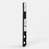 Black Polka Dot Green Zebra Print iPhone 5 Hoesje (Achterkant/rechts)