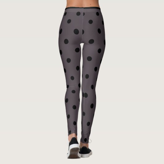 Black Polka Dot Leggings (Achterkant)