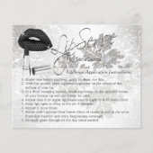 Black Polka Dot Lips Instruction Flyer (Voorkant)