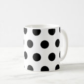 Black Polka Dot Mok (Voorkant rechts)
