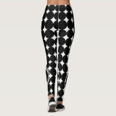 Black Polka Dot Monogram Leggings (Achterkant)