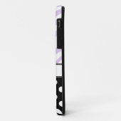 Black Polka Dot Paars Zebra Print iPhone 5 Hoesje (Achterkant/links)