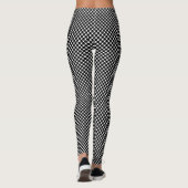 Black Polka Dot Pattern Leggings (Achterkant)