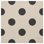 Black Polka Dot Pattern - Tan Stof (Swatch)