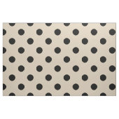 Black Polka Dot Pattern - Tan Stof (Fat Quarter)