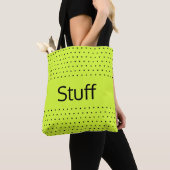 Black Polka Dot Patterned Tote Bag (Dichtbij)