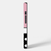 Black Polka Dot Pink Case-Mate iPhone Case (Achterkant / Links)