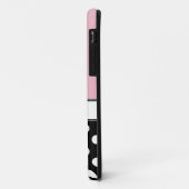 Black Polka Dot Pink iPhone 5 Hoesje (Achterkant/links)