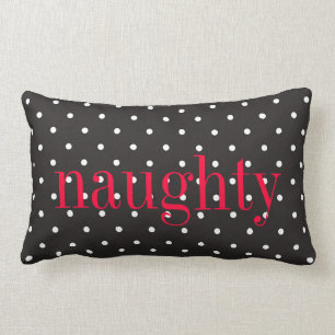 Black Polka Dot Reversible Emotion Pillow Kussen