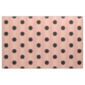 Black Polka Dot Salmon roze Stof (Fat Quarter)
