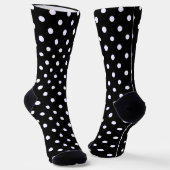 Black Polka Dot Sokken (Gebogen)