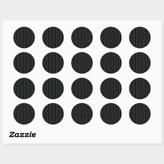 Black Polka Dot Stickers (Vel)