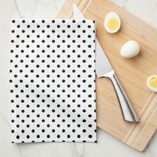 Black Polka Dot Theedoek