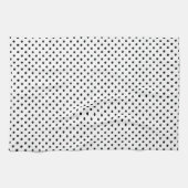 Black Polka Dot Theedoek (Horizontaal)