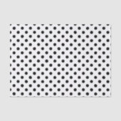 Black Polka Dot Tissuepapier (Voorkant)