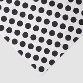 Black Polka Dot Tissuepapier (Detail)