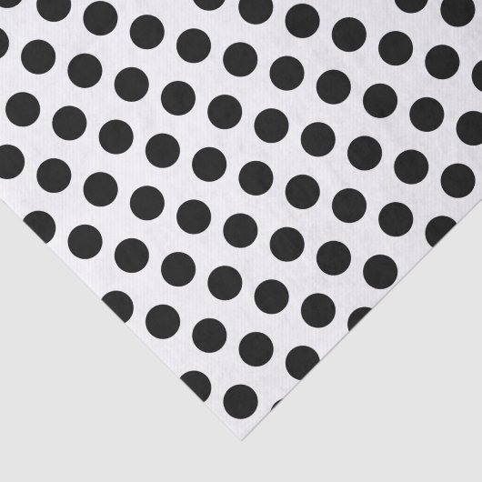 Black Polka Dot Tissuepapier (Detail)