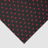 Black Polka Dot Tissuepapier (Detail)