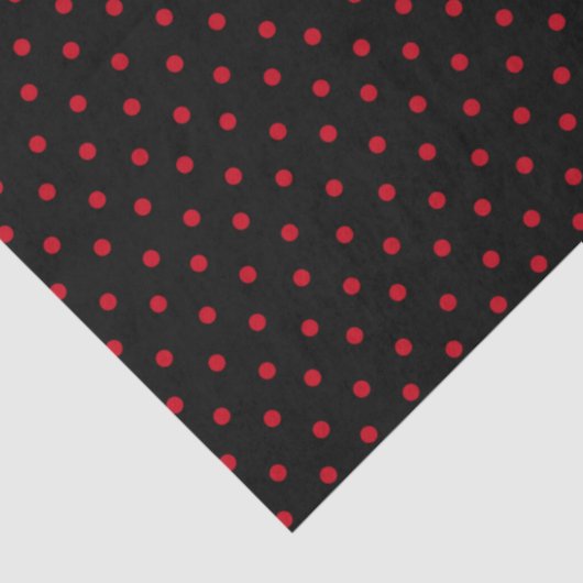Black Polka Dot Tissuepapier (Detail)