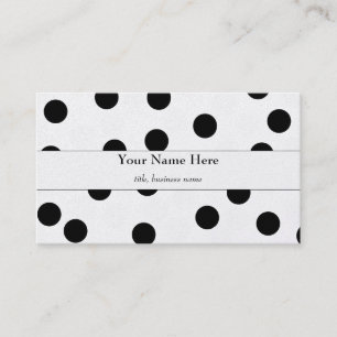 Black Polka Dot Visitekaartje